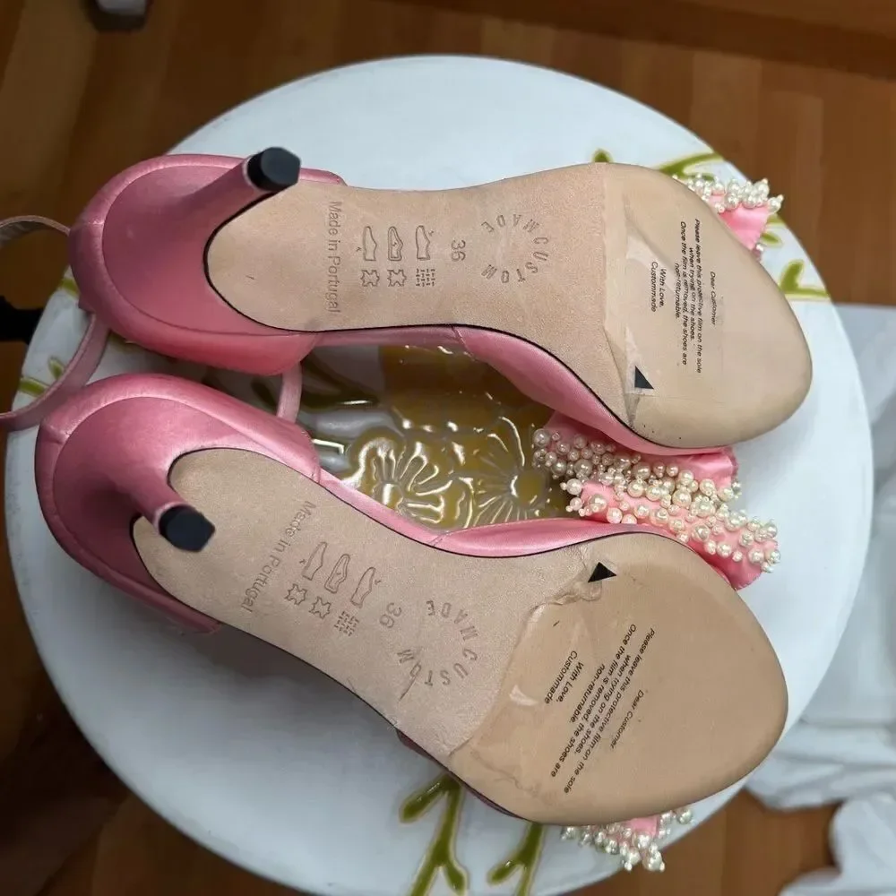 Anthropologie Custommade Marita Pearl Heels/ size 36